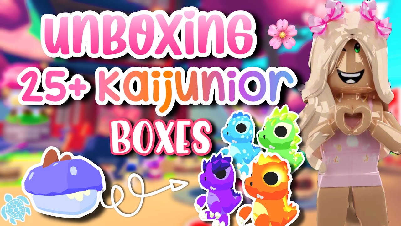 UNBOXING 35+ KAIJUNIOUR BOXES WITH MY SISTER IN ADOPT ME!! 🐇🌸