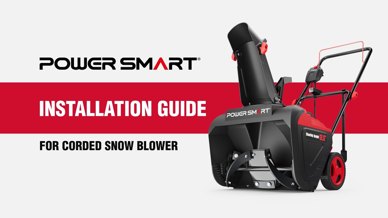 How-to: Assemble a Corded Snow Blower | PowerSmart