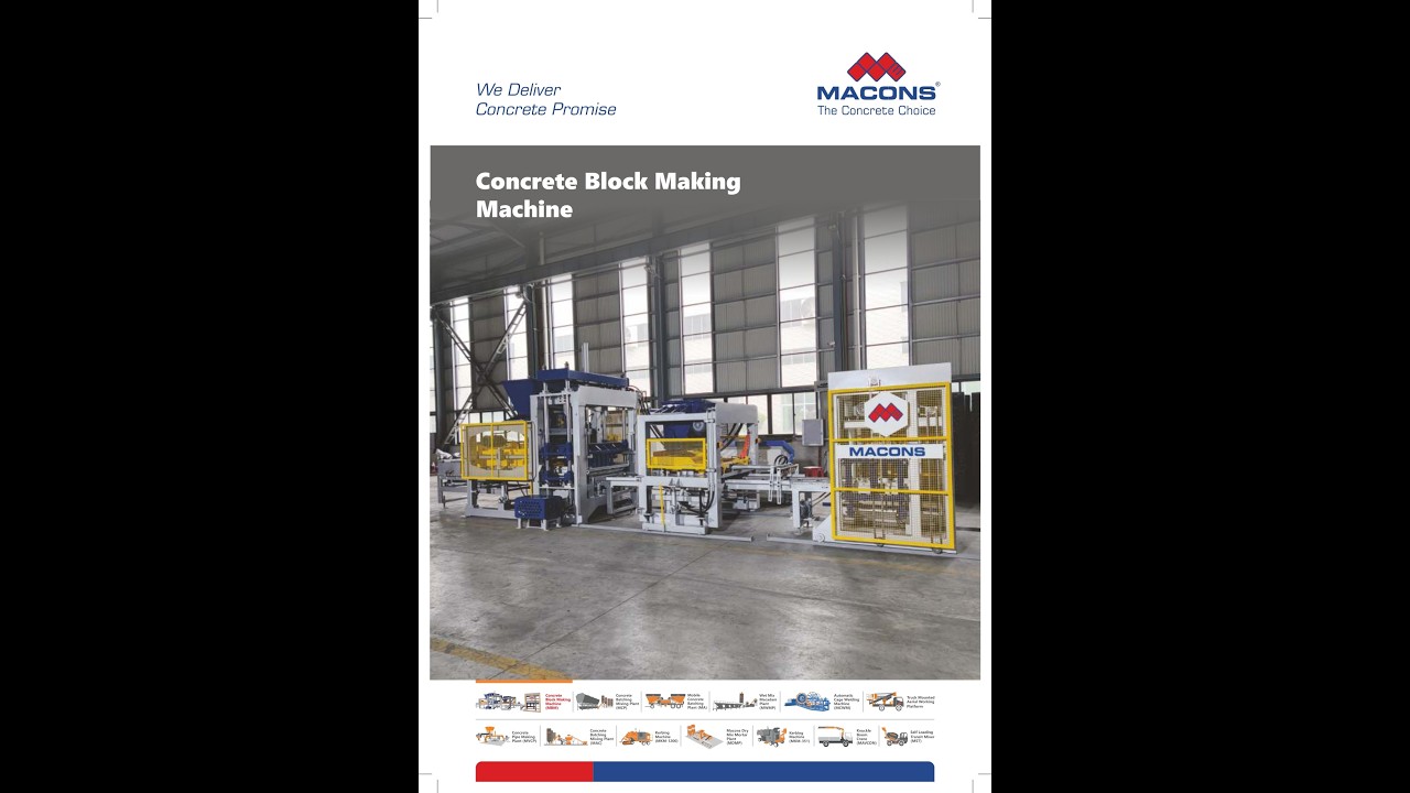 Macons-Concrete Block Making Machine-MBM Series