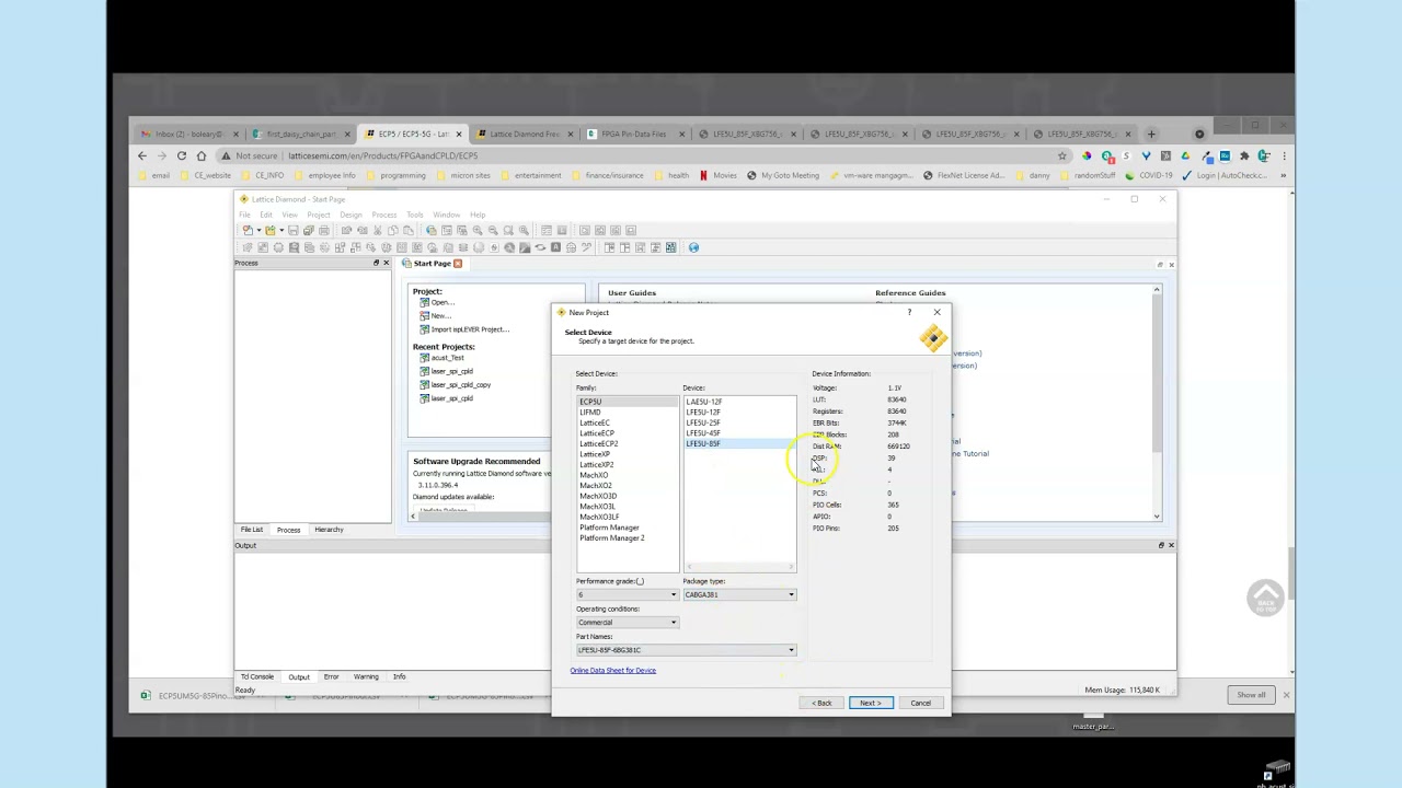 PartBuilder:Creating Pinout Spreadsheet with Lattice Diamond