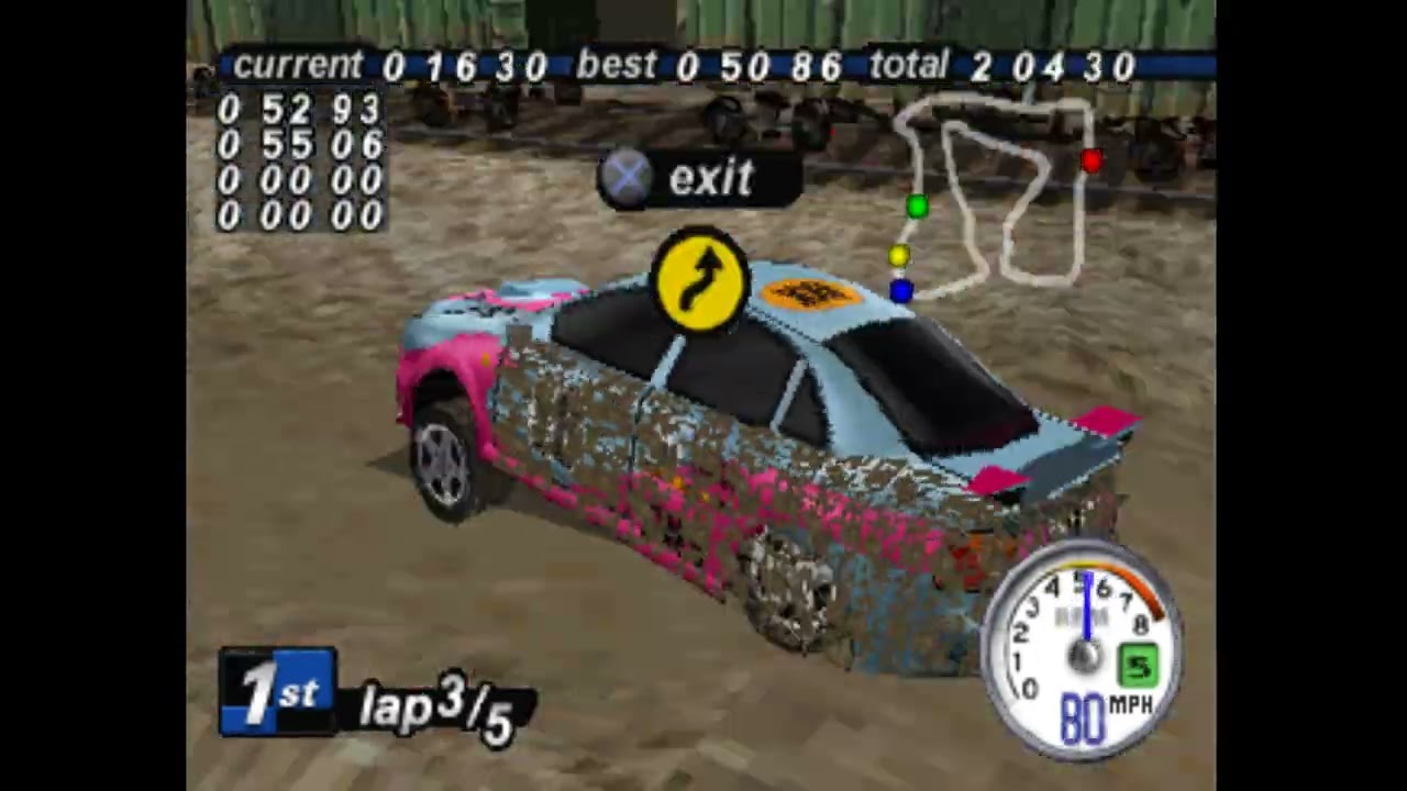 Rally Cross 2 PlayStation - Switchyard Reverse (Replay) 1