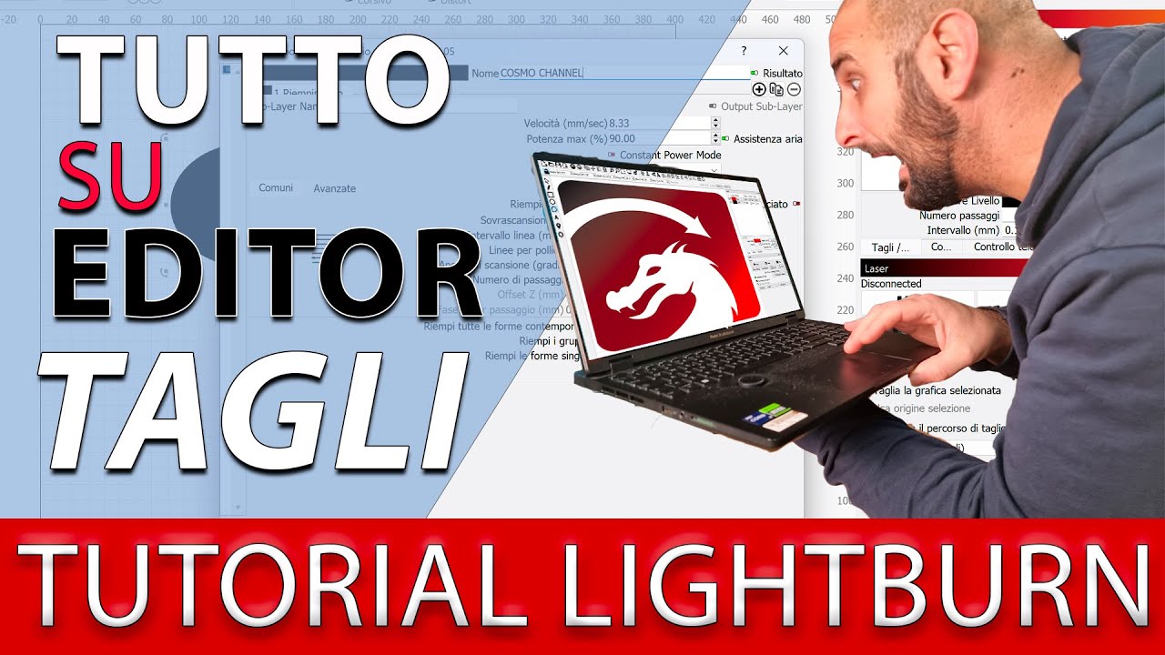 Tutorial Lightburn: TUTTO sulla finestra 