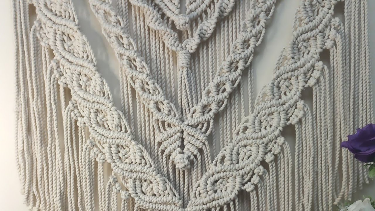 Macrame Layered Wall Hanging tutorial#maha_magdy_crochet