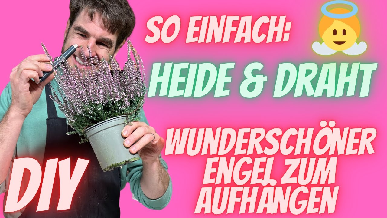 Engel aus Draht & Calluna &ndash; mit wenig Handgriffen zum Aufh&auml;ngen basteln 👼🌿