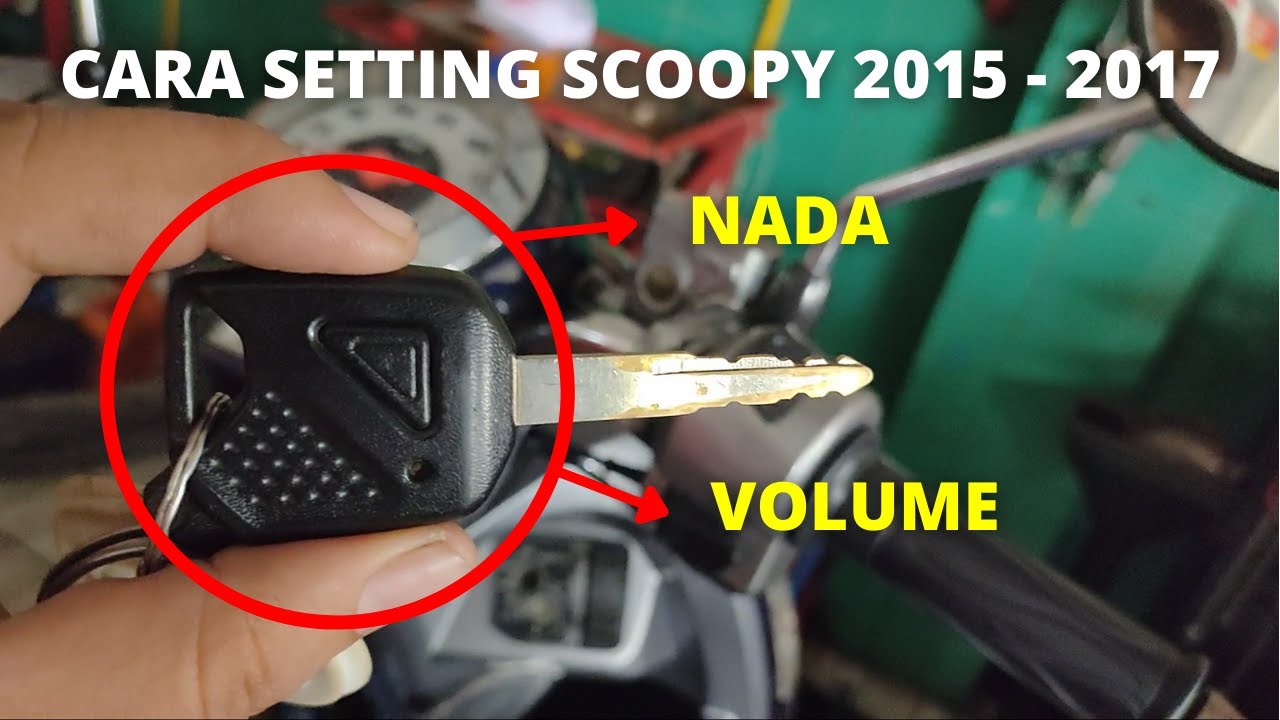 CARA SETTING NADA DAN VOLUME ANSWER BACK MOTOR SCOOPY 2015 - 2017