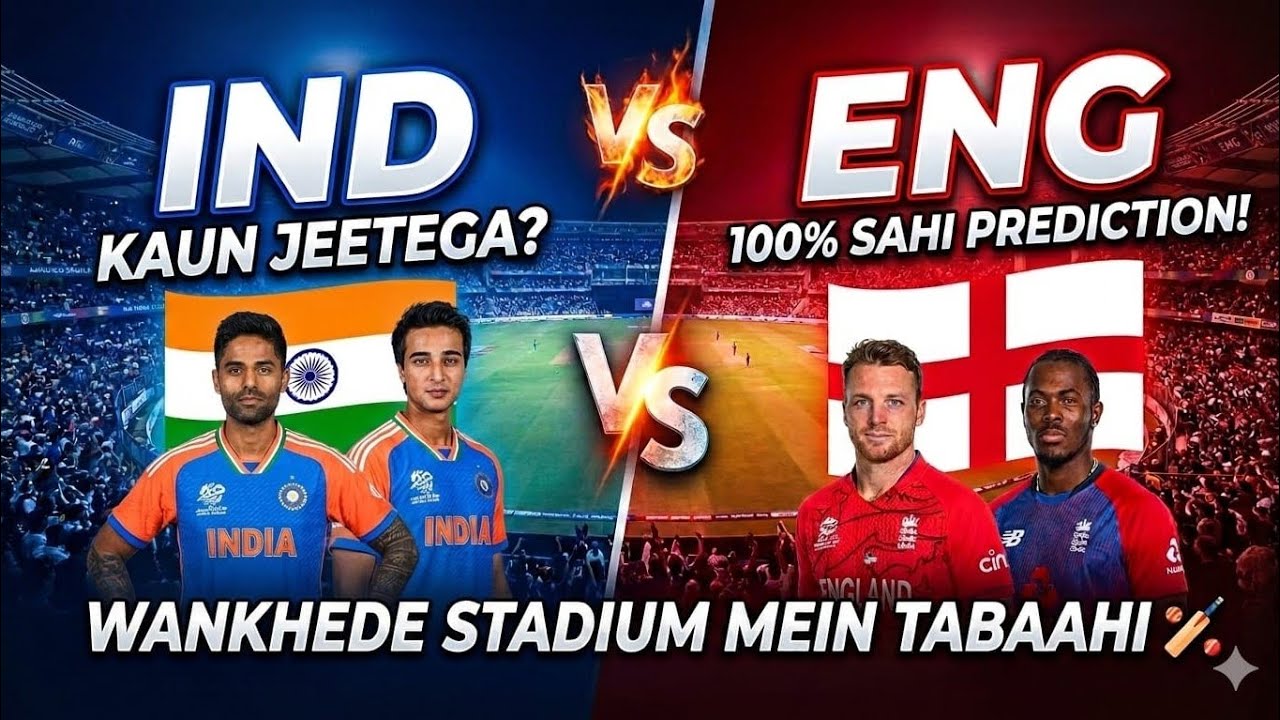 KAUN JEETEGA? 🏆 IND vs ENG Semi-Final Prediction 2026 | Wankhede Tabaahi! 💥#indvseng #teamindia #icc