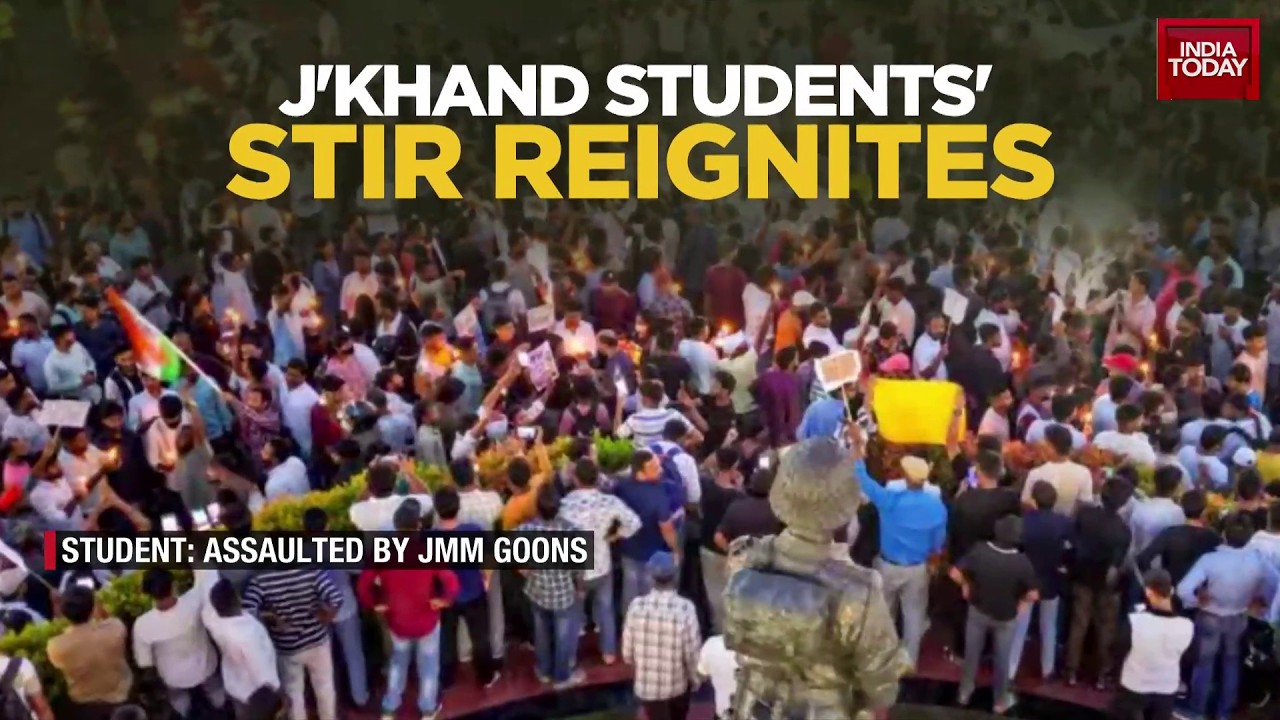 Jharkhand Exam Protest: Violence Breaks Out In Ranchi As JMM Workers Clash With Students