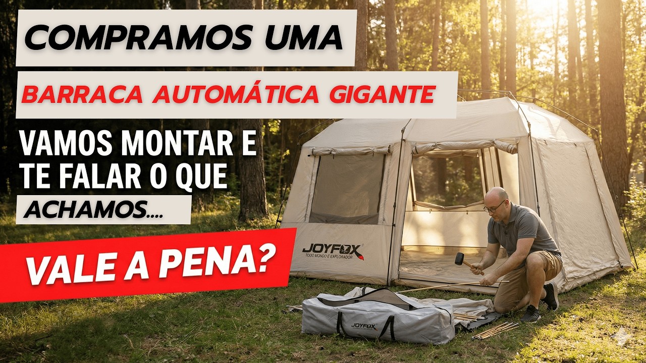 Barraca Family Luxe Automática de Camping 10 a 15 Pessoas com Varanda Vale a Pena?