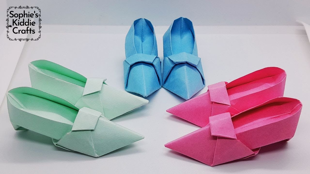 How to make Paper Shoes || Paper Crafts for kids