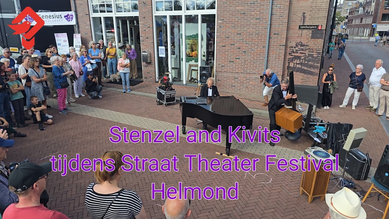Stenzel and Kivits tijdens Straat Theater Festival Helmond