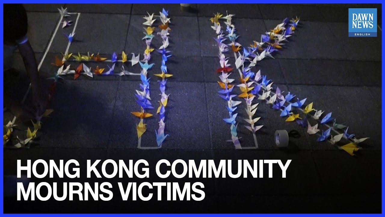 Hong Kong Expats in Taiwan Honour Victims of Deadly Blaze | Dawn News English
