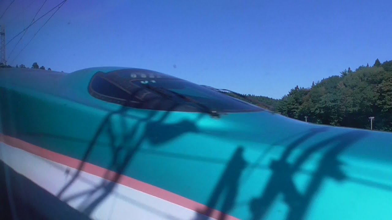 北海道新幹線 はやぶさ７号 新青森発車から青函トンネル入口まで