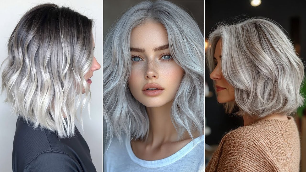 How To Embrace Your Gray Hair & Look Fabulous! Viral Hairstyle Trend 2026 #shorthaircut