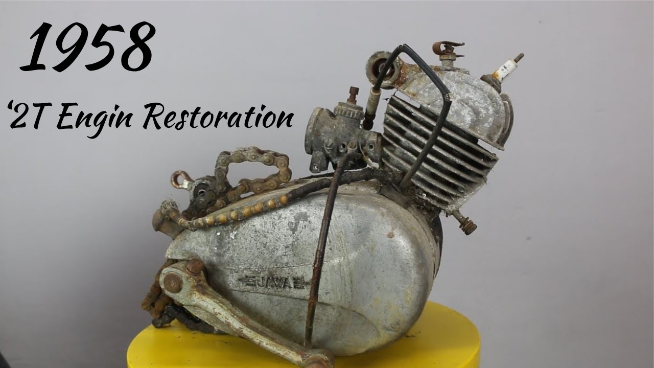 Реставрация двигателя педального мопеда 1958 года (Jawa Station 50cc 2T)