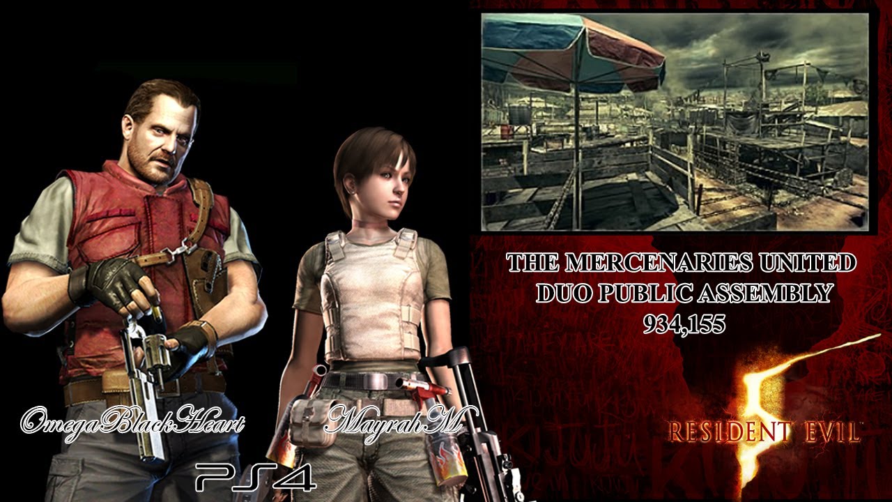 Resident Evil 5: Mercenaries United Duo- Barry and Rebecca Public Assembly 934,155