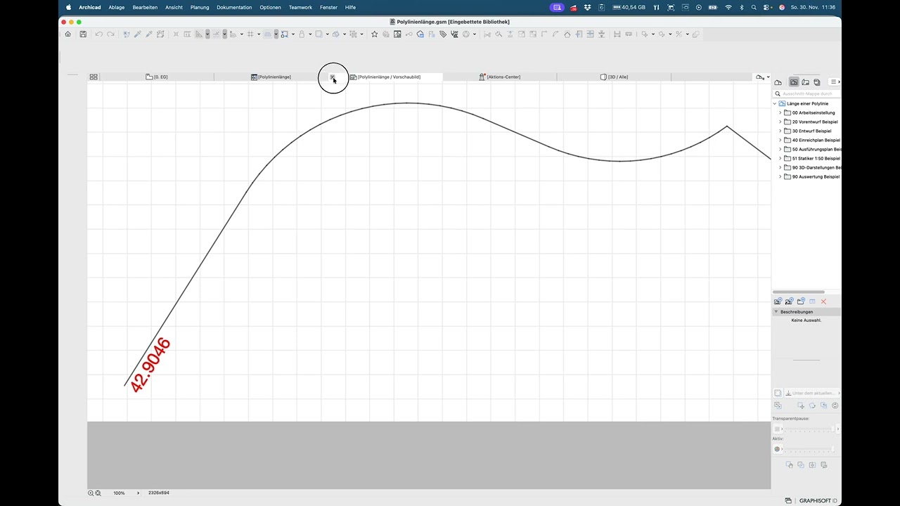 Archicad29 GDL Scripten für Polylinien Addon der Goodies