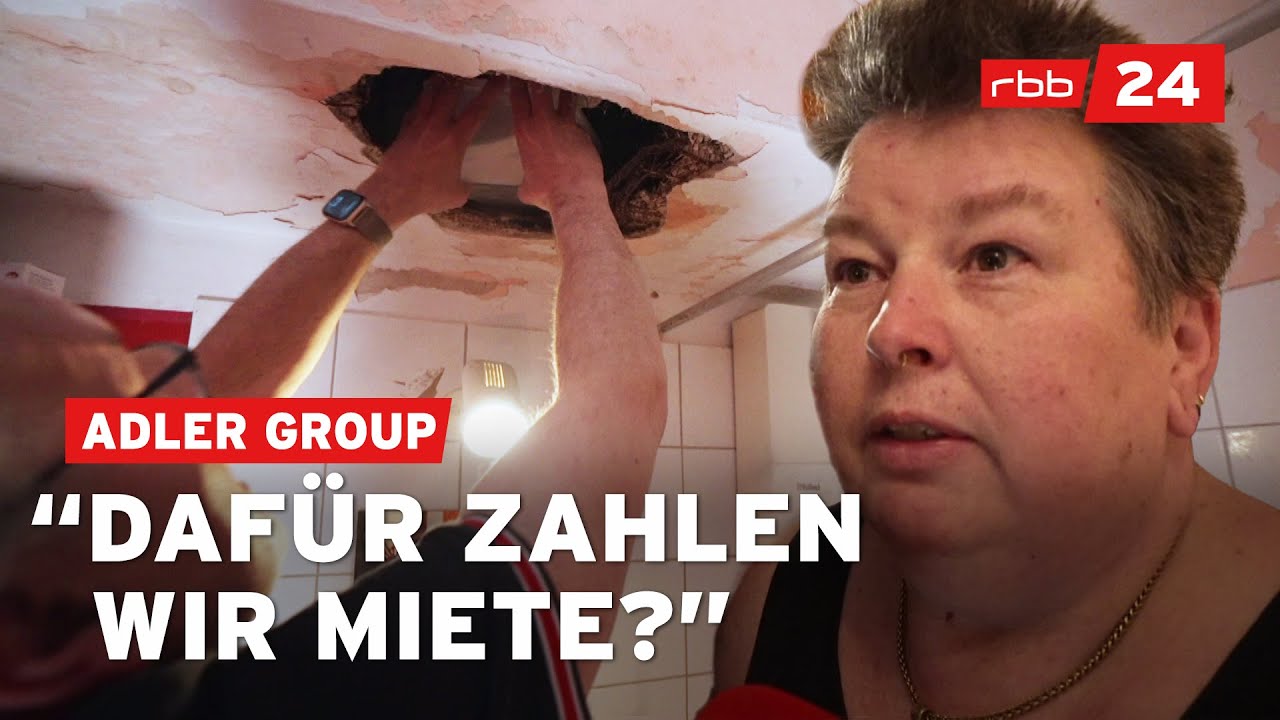 Schimmel, Sch&auml;den & L&ouml;cher in der Decke: Mieter protestieren gegen Adler-Group
