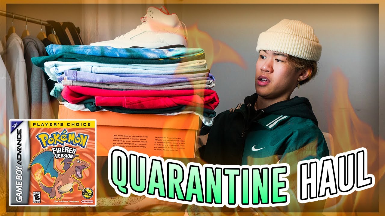 STREETWEAR QUARANTINE HAUL (AIR JORDAN FIRE RED, BAPE, URBAN OUTFITTERS ETC.)