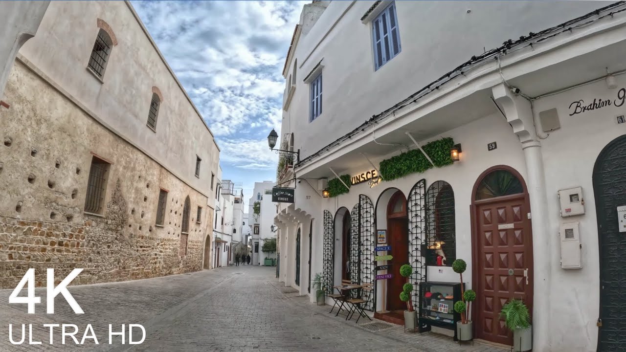 زيارة وتعريف معالم مدينة طنجة - كأنك في مدينة اسبانية 🇲🇦🇪🇸😍Tangier Walkthrough 4K video