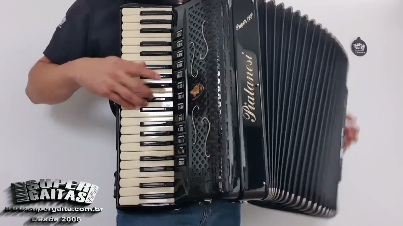 🪗 Acordeon Piatanesi 4/5 de voz, Duplo Cassoto, Vozes Profissionais: Artegiana (à mão).