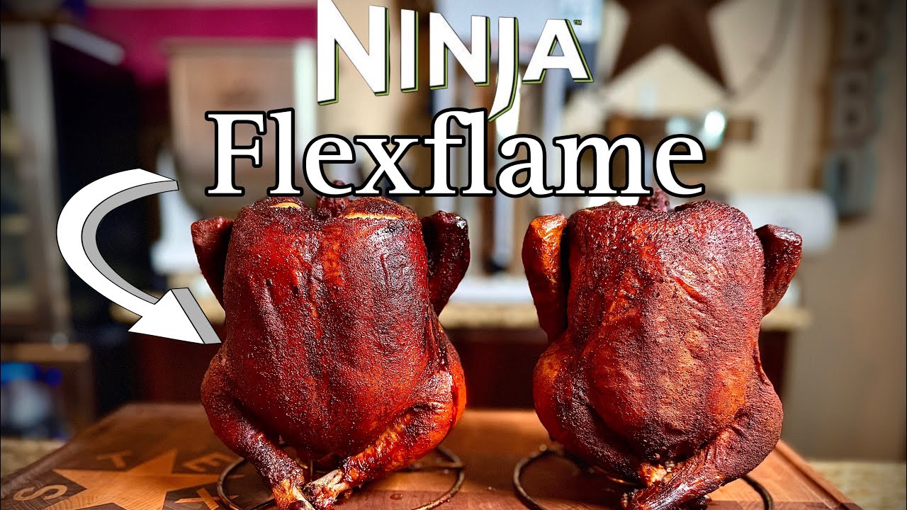 Ninja FlexFlame Outdoor Cooking System First Cook - Beer Can Chicken