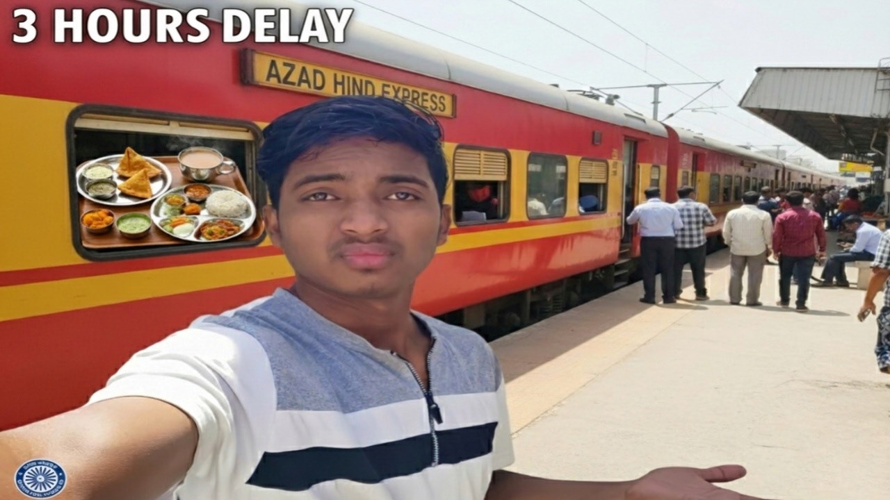 Azad Hind Express (12129 ) Pune to Howrah | 9 Hours Delay | Train Journey  vlog video