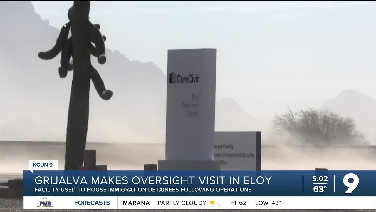 Congresswoman Grijalva visits Eloy Detention Center, meets with detainee