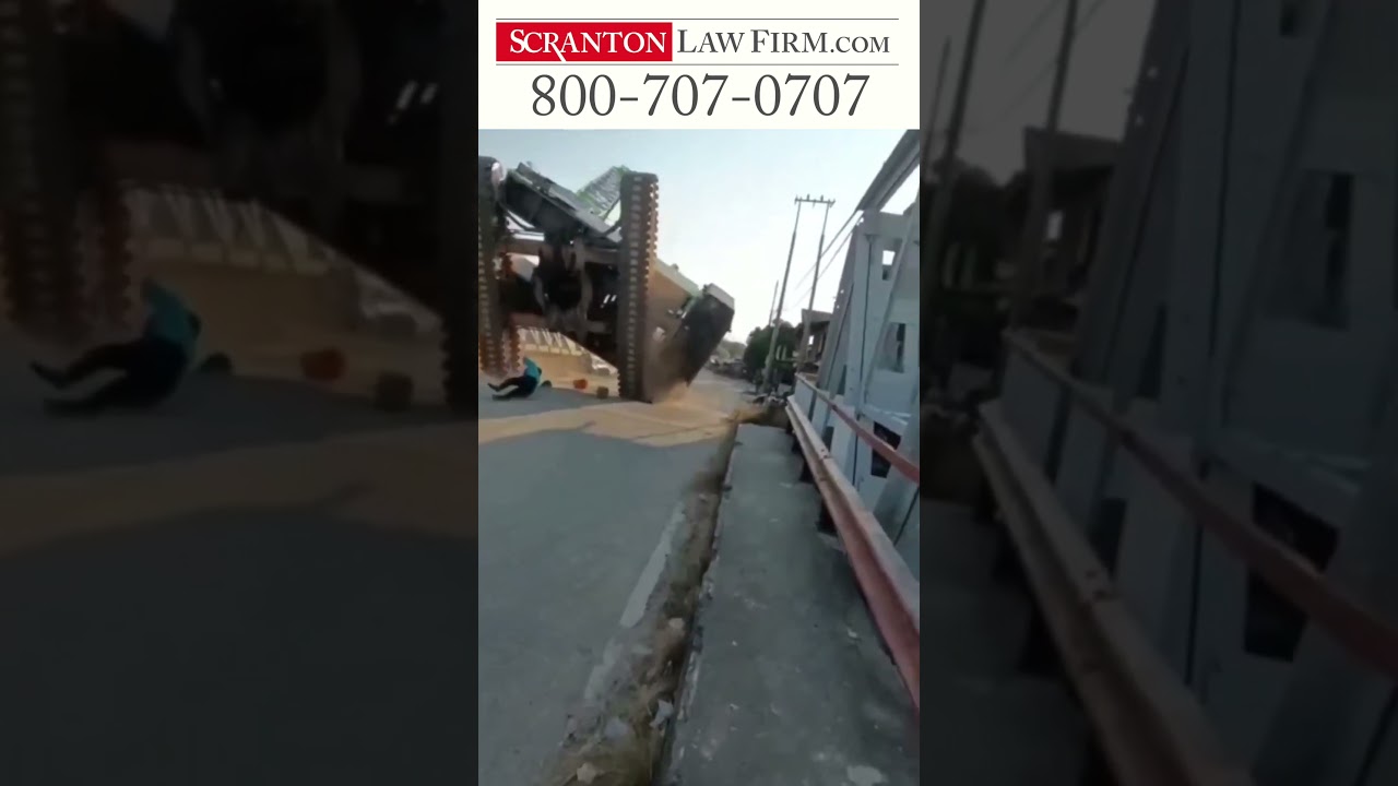 Crane Tips Over!!