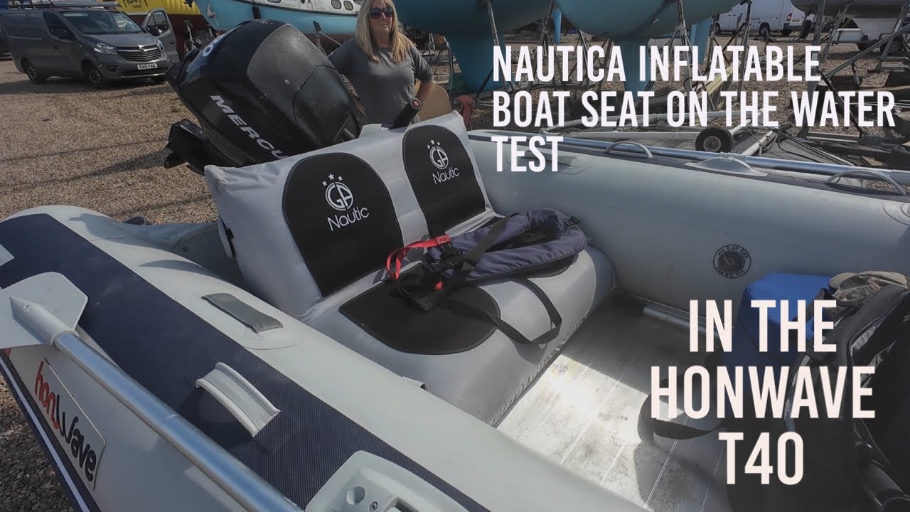 NAUTIC inflatable boat seat on the water test in the HONWAVE T40 Ae3