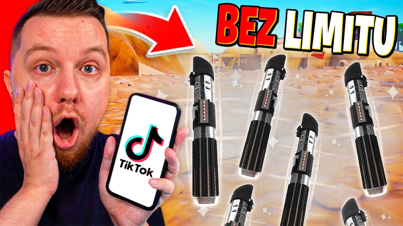 DUPLIKOWANIE MIECZA ŚWIETLNEGO czyli LIFEHACKI z TikToka w Fortnite