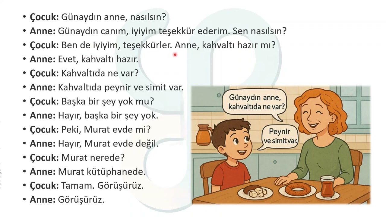 نص تركي للمبتدئين بعنوان 