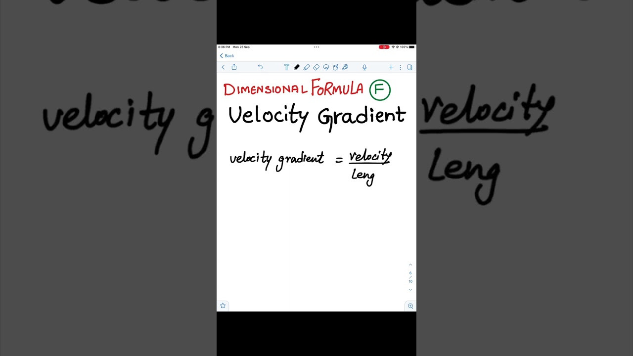 Trick to find Dimensional formula for velocity gradient - Class 11 || Physics Units and Dimensions
