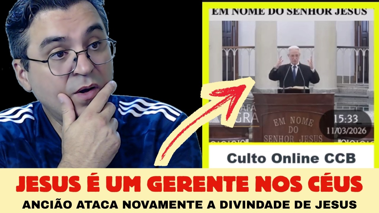 Jesus é menor que Deus - Ancião Luiz Carlos Culto - 11/03/2026 (reaction)
