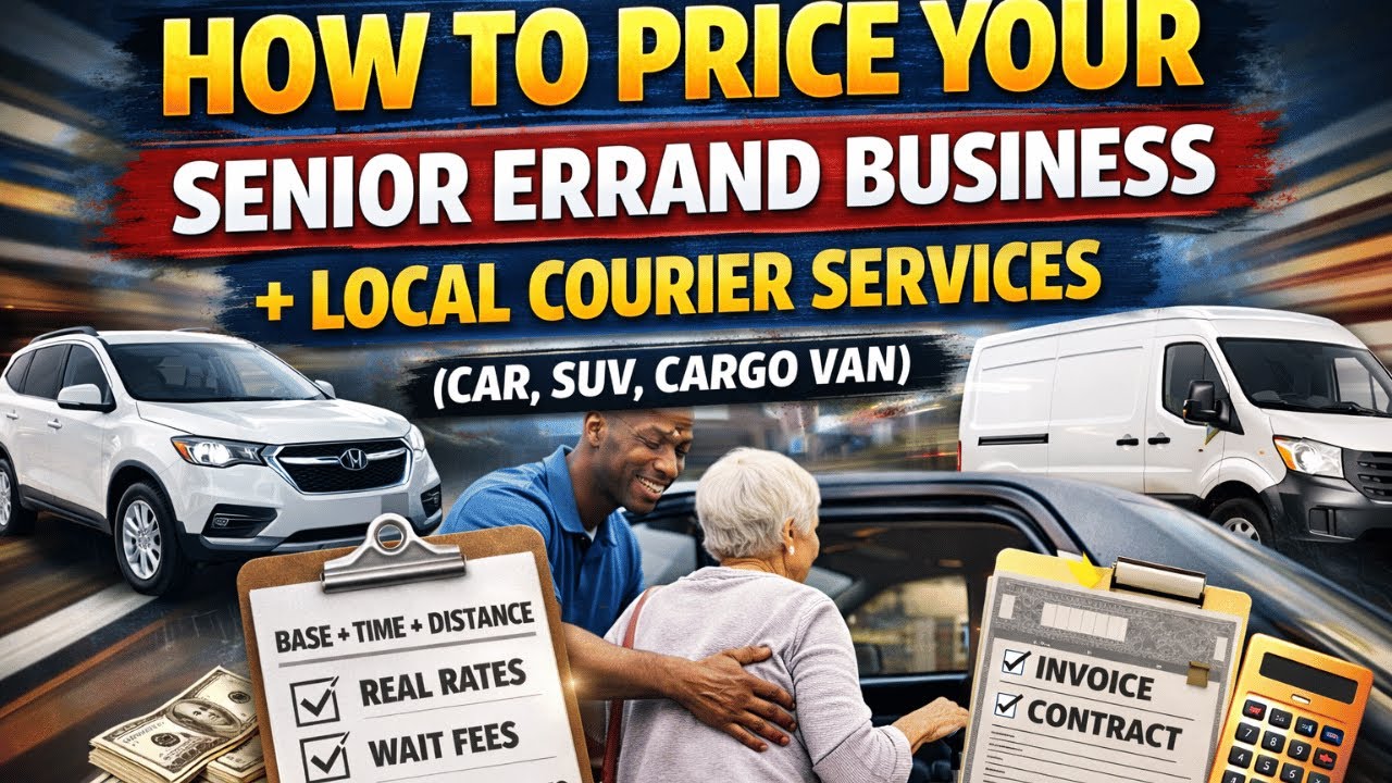 Senior errands pricing | Flat rate vs hourly vs per-mile.