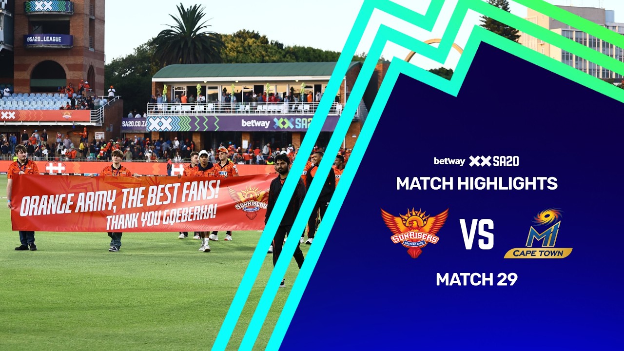 Full Highlights | Sunrisers Eastern Cape vs MI Cape Town | Betway SA20 | Match 29