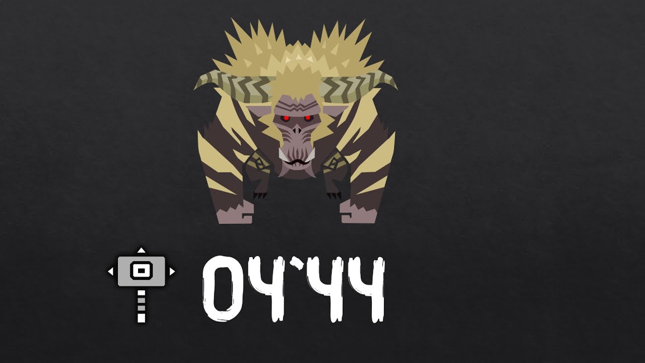 [MHWI] Tempered Furious Rajang (04'44''58) - Hammer - [Solo]
