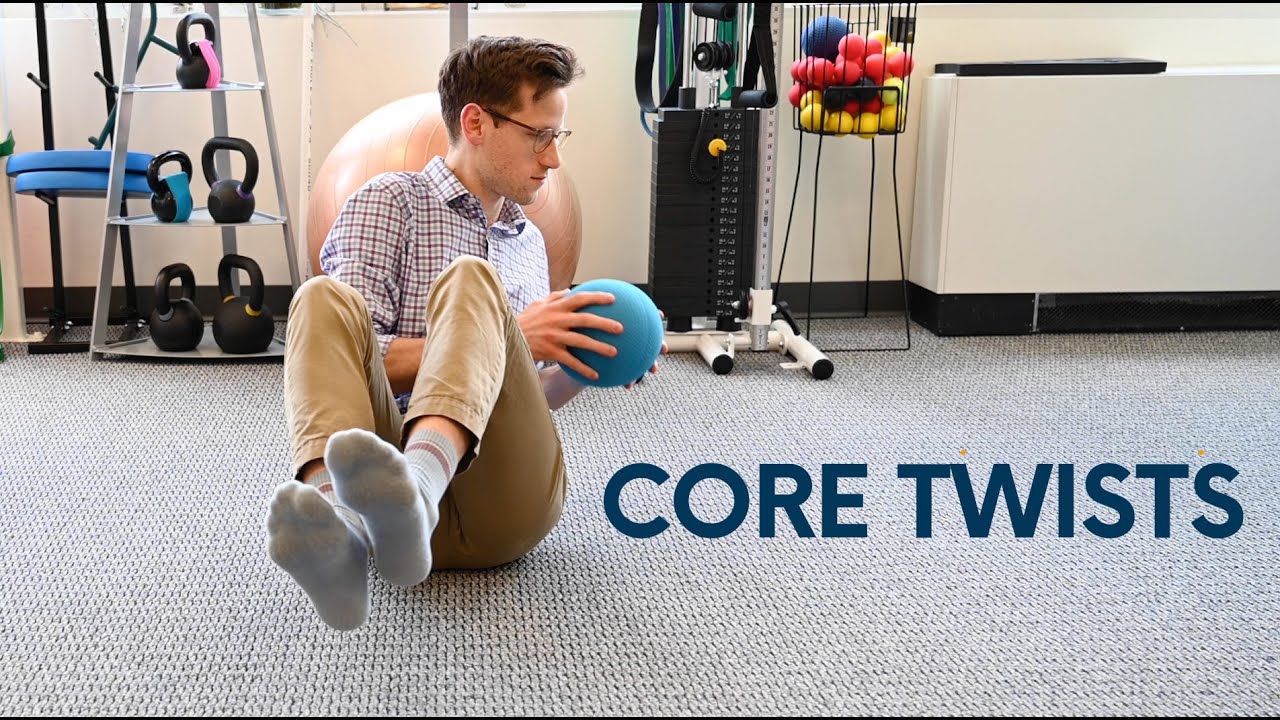 Russian core twist physical therapy exercise in Washington DC