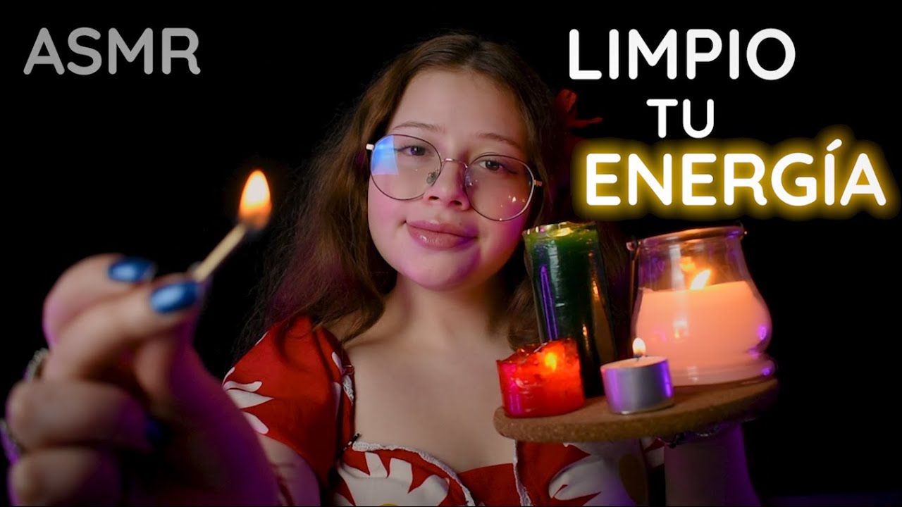 ASMR en ESPAÑOL🪔QUITO tus MALAS ENERGIAS 😓* Limpieza energetica* ✨🪔( Visuales + Motivacional)