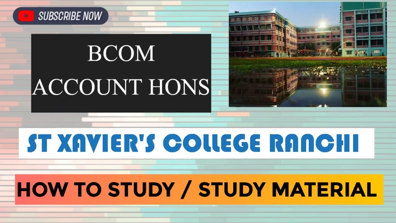 BCOM Entrance exam syllabus st Xavier's College Ranchi || bcom entrance syllabus