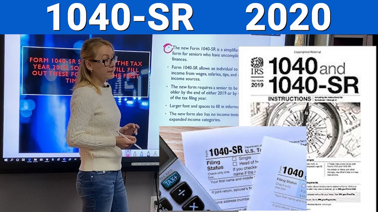 1040SR New IRS Form 1040-SR for Seniors 65 or over