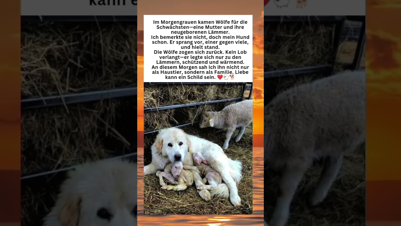 Der mutige Besch&uuml;tzer: Ein Hund rettet die L&auml;mmer 🐕❤️🐑