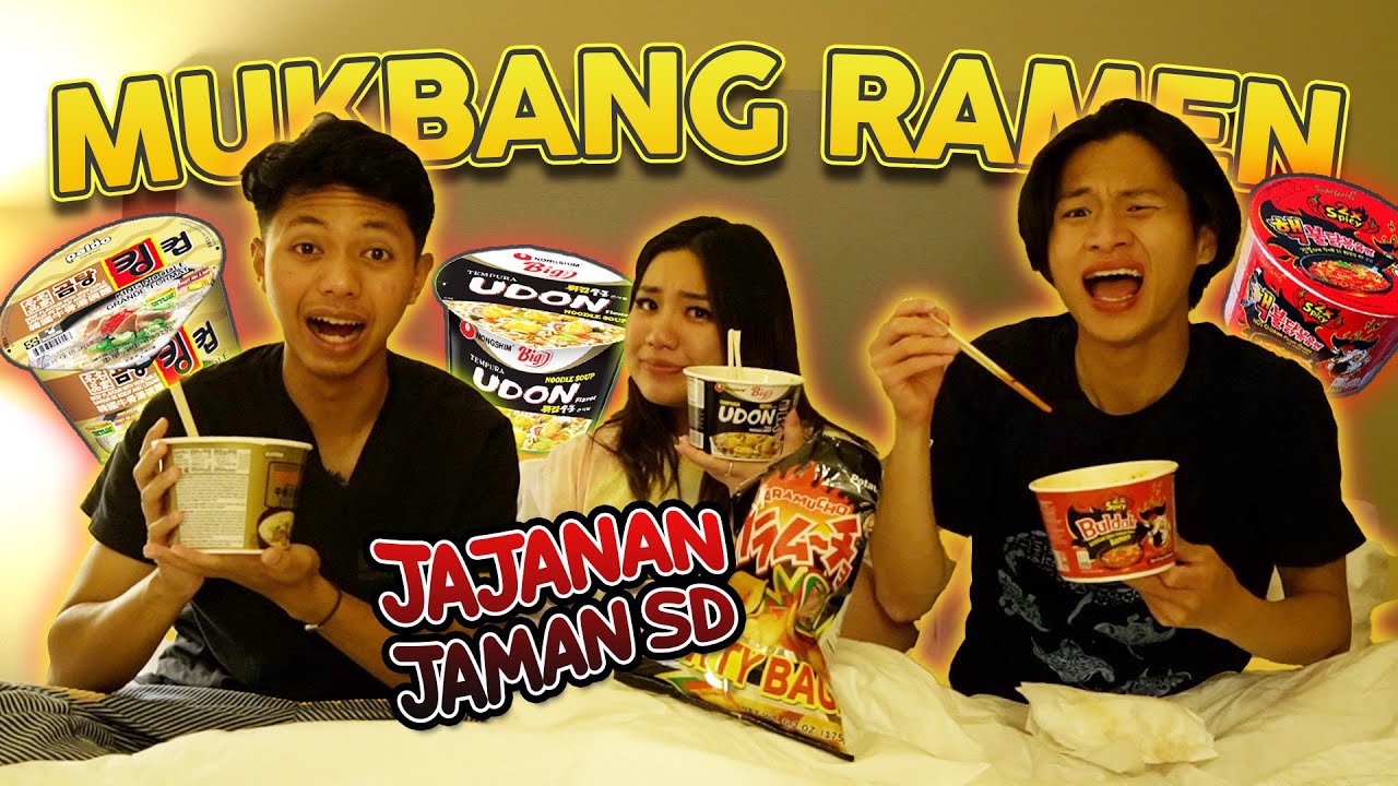 SERUUU!!! NGOBROLIN JAJANAN WAKTU KECIL SAMBIL MAKAN MIE WKWKKWKWKWW