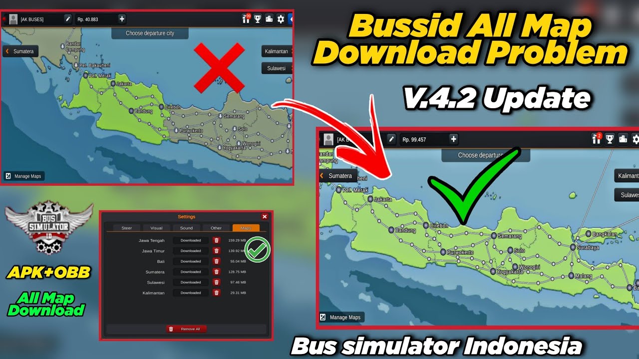 Bussid Update v4.2 Map Not Download Problem / How to Fix Bussid Map Download Problem