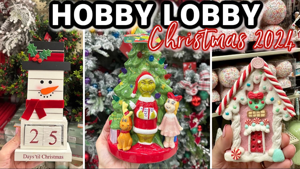 NEW ITEMS IN OCTOBER?!?! HOBBY LOBBY CHRISTMAS DECOR 2024 | Must Buy Christmas Decor at Hobby Lobby