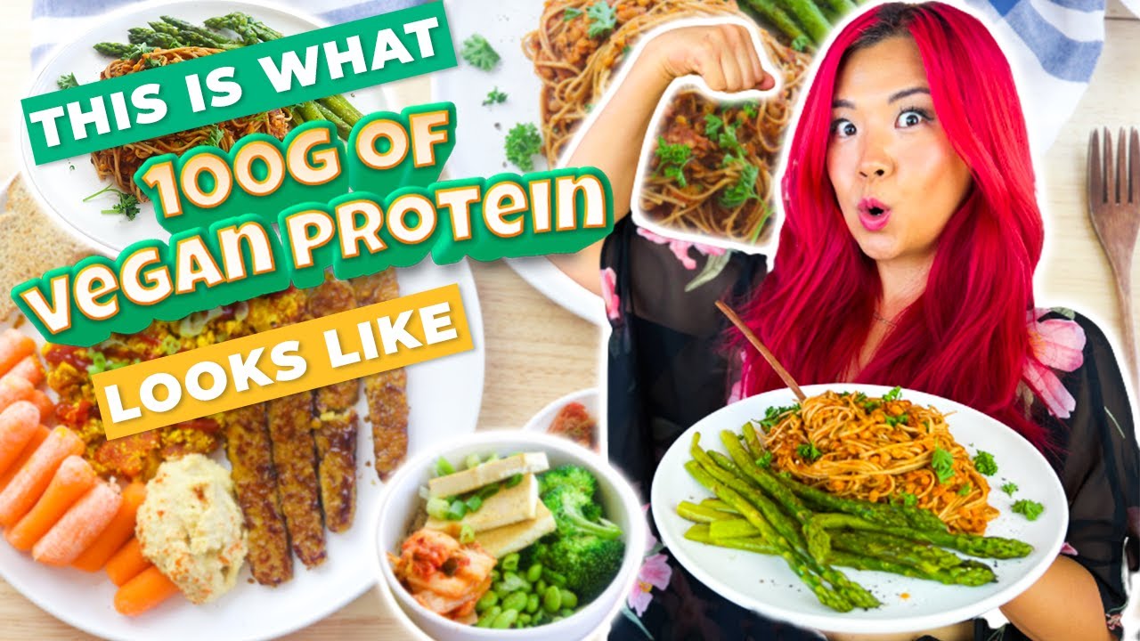 HIGH PROTEIN Vegan Full Day of Eating (100g of PROTEIN) / NO PROTEIN POWDER, NO MOCK MEATS