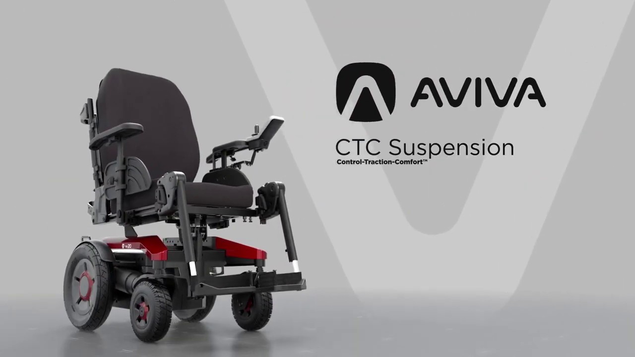 Carrozzine elettroniche AVIVA: le sospensioni brevettate CTC.