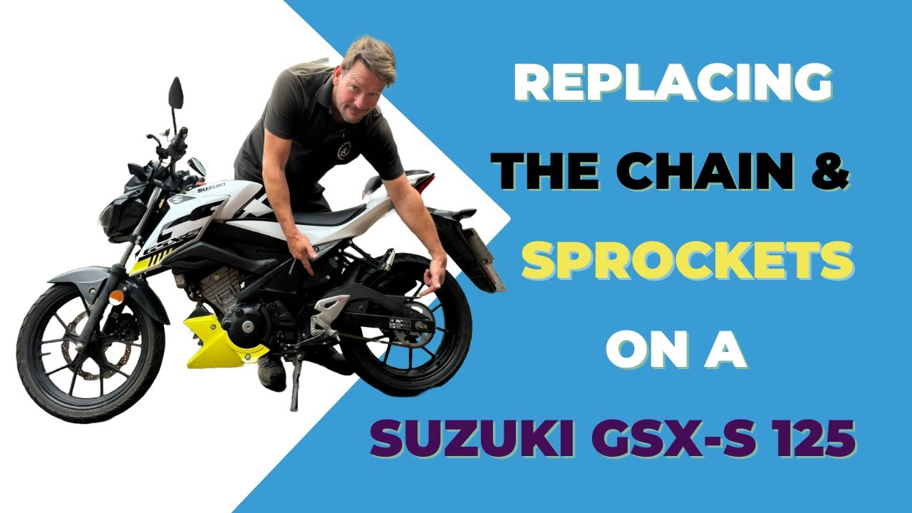 Replacing the Chain & Sprocket on a Suzuki GSX-S 125 Motorbike