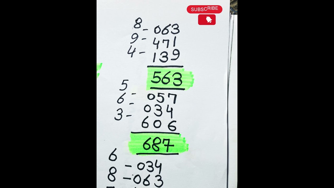 Thai Lottery 3up Driect Set
