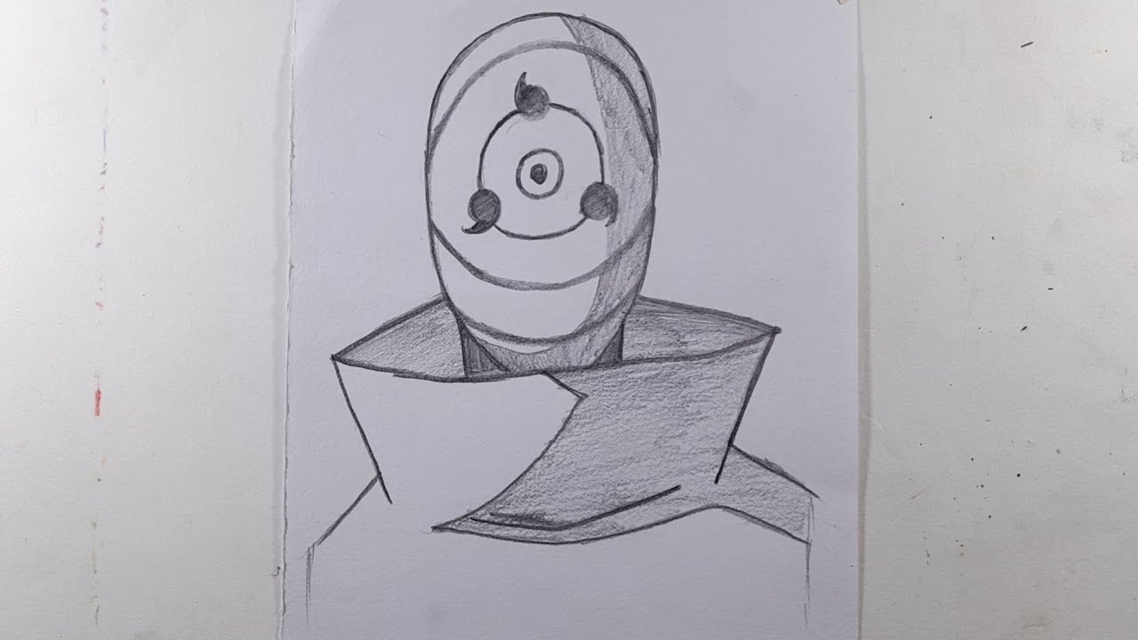 How To Draw Obito Uchiha Step By Step, Easy Anime Drawing, 