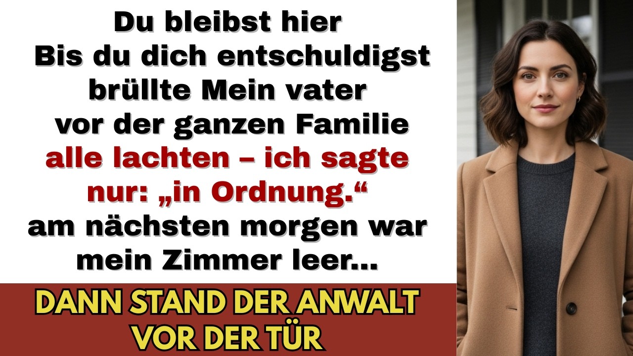 Meine Rache ohne Schreien – Ein Anwalt stoppte meinen Vater vor allen…